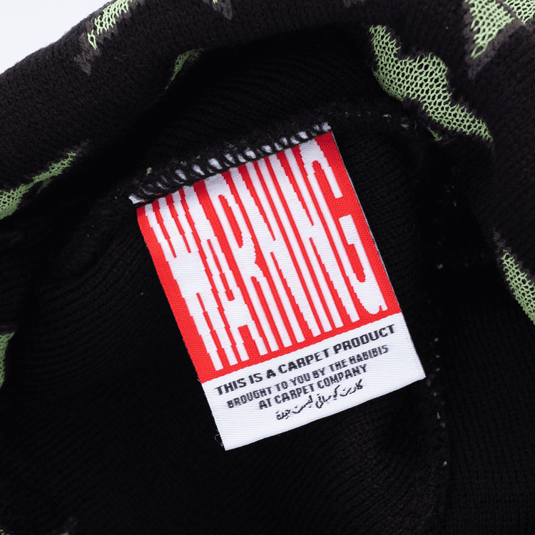 Carpet Company BEANIE Carpet Glow in the Dark C-Star Beanie - Black