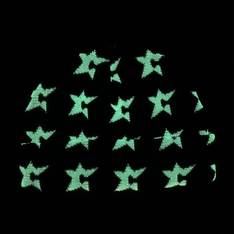 Carpet Company BEANIE Carpet Glow in the Dark C-Star Beanie - Black