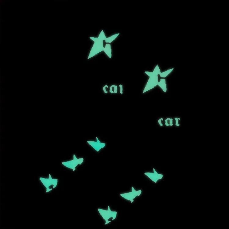 Carpet Company SOCKS Carpet Glow In The Dark C-Star Sock - White