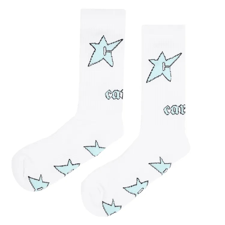 Carpet Company SOCKS Carpet Glow In The Dark C-Star Sock - White