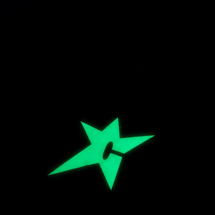Carpet Company T-SHIRT Carpet Glow In The Dark C-Star Tee - Black