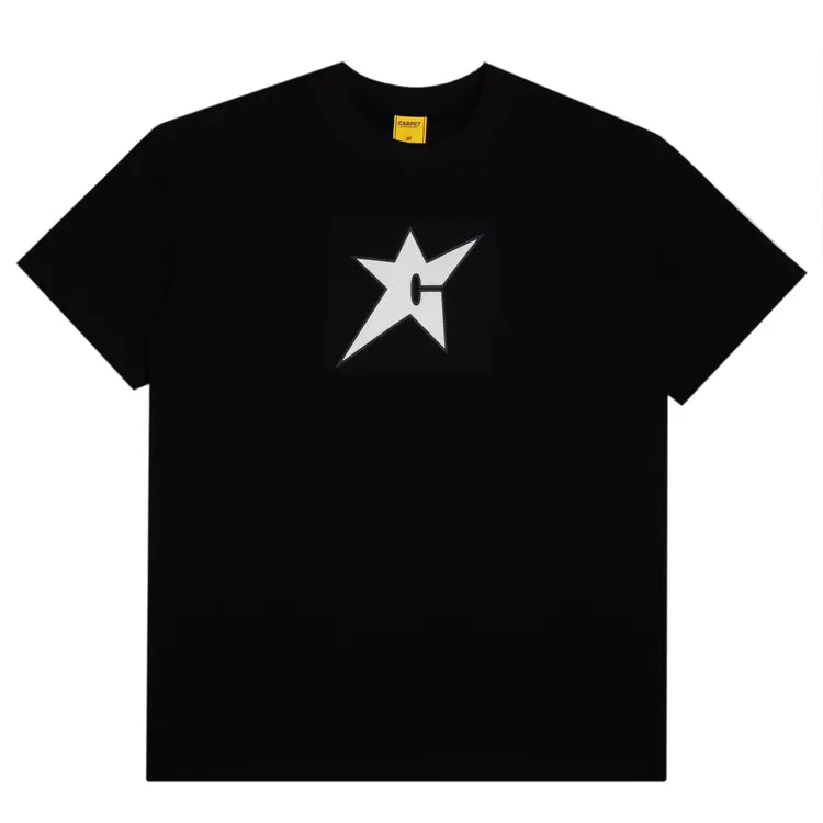 Carpet Company T-SHIRT Carpet Glow In The Dark C-Star Tee - Black