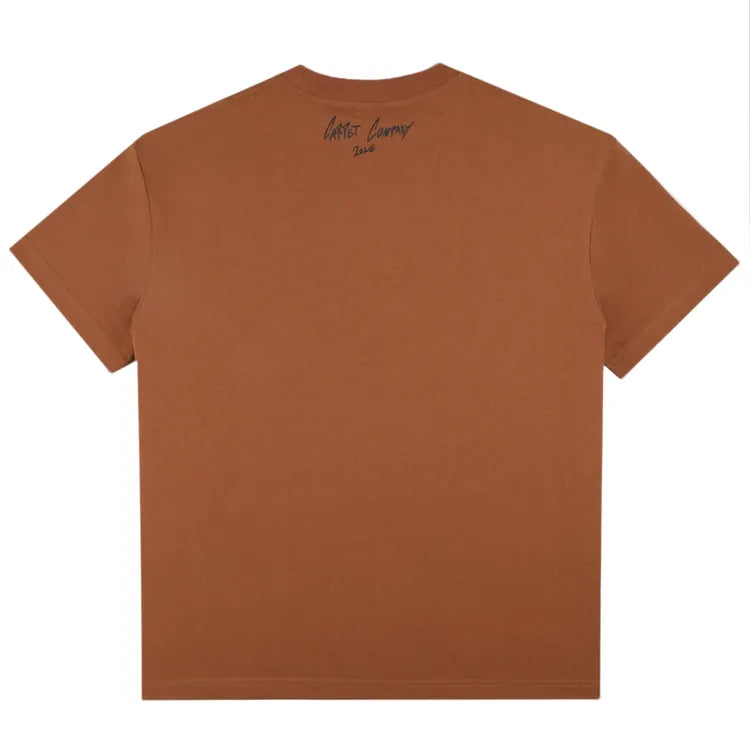 Carpet Company T-SHIRT Carpet Glow In The Dark C-Star Tee - Brown