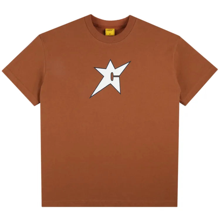 Carpet Company T-SHIRT Carpet Glow In The Dark C-Star Tee - Brown
