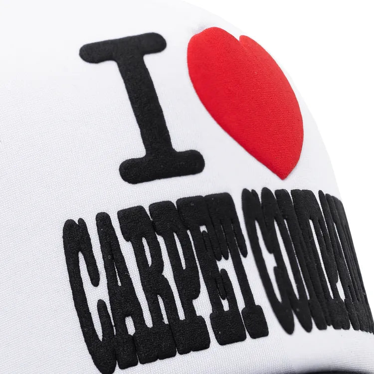 Carpet Company HAT Carpet I Heart Carpet Trucker Hat - Black