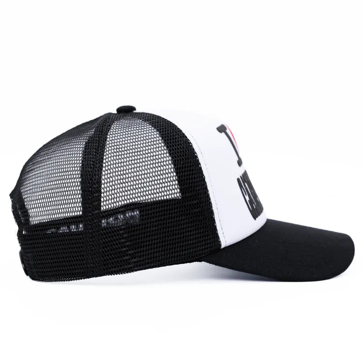 Carpet Company HAT Carpet I Heart Carpet Trucker Hat - Black