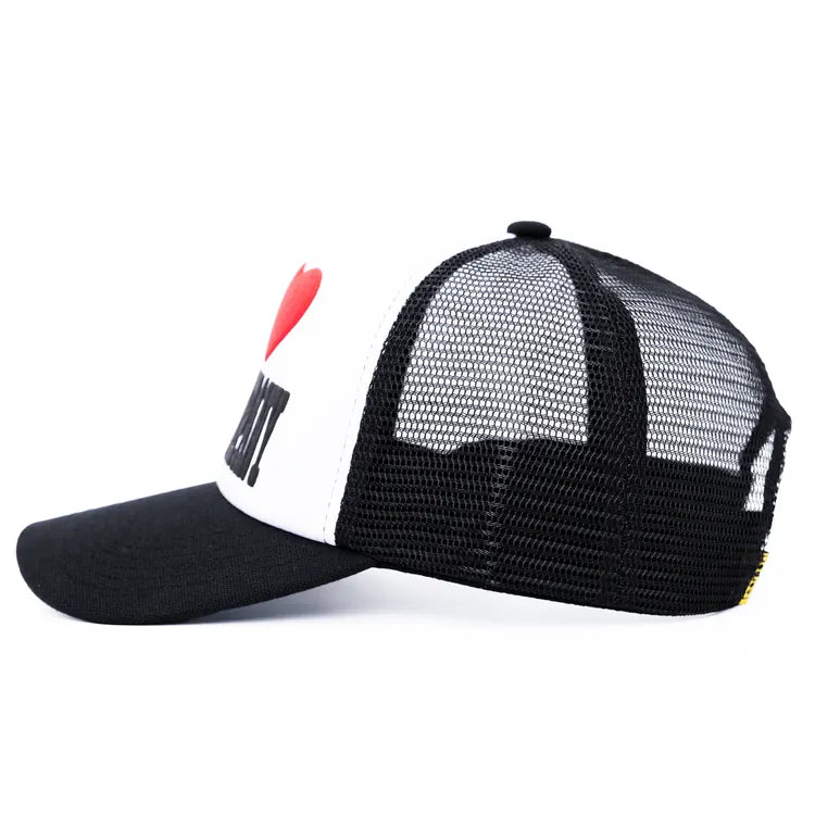 Carpet Company HAT Carpet I Heart Carpet Trucker Hat - Black