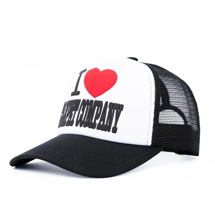 Carpet Company HAT Carpet I Heart Carpet Trucker Hat - Black