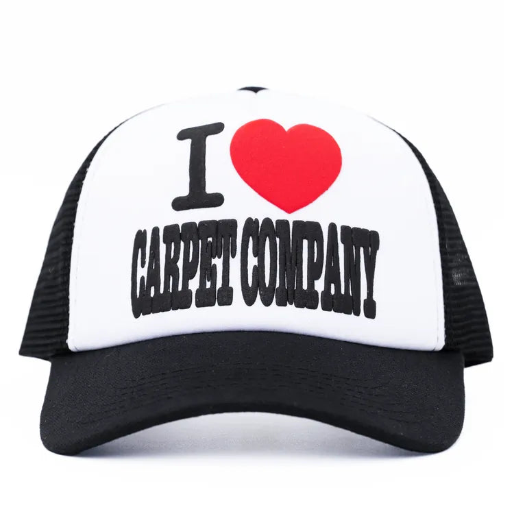 Carpet Company HAT Carpet I Heart Carpet Trucker Hat - Black