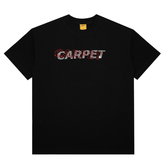 Carpet Company T-SHIRT Carpet Misprint Rhinestone Tee - Black