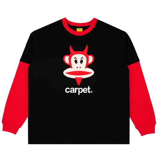 Carpet Company LONGSLEEVE TEE Carpet Paul Frank Devil Julius L/S Tee - Black
