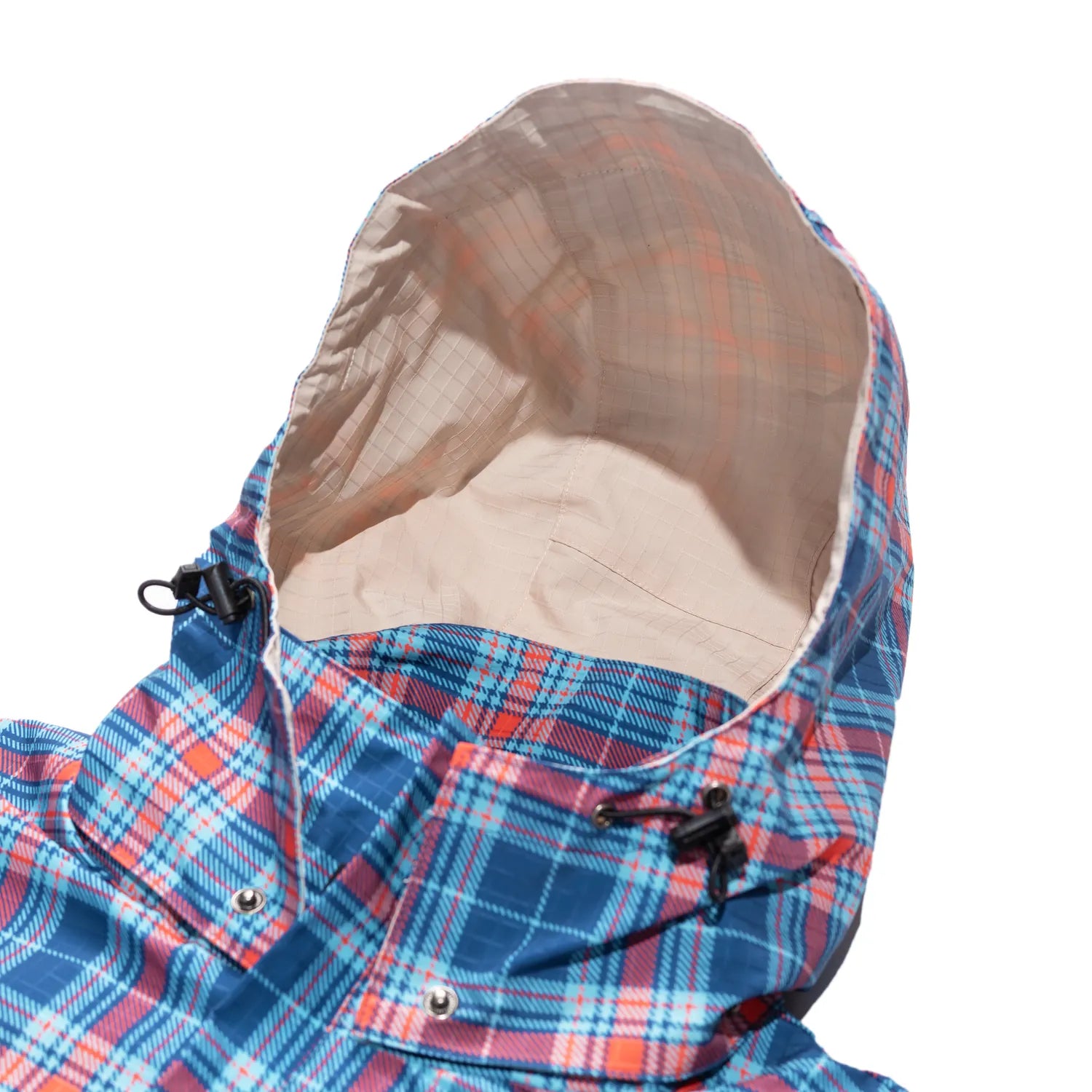 Carpet Company JACKET L Carpet Reversible Plaid Rain Jacket - Plaid