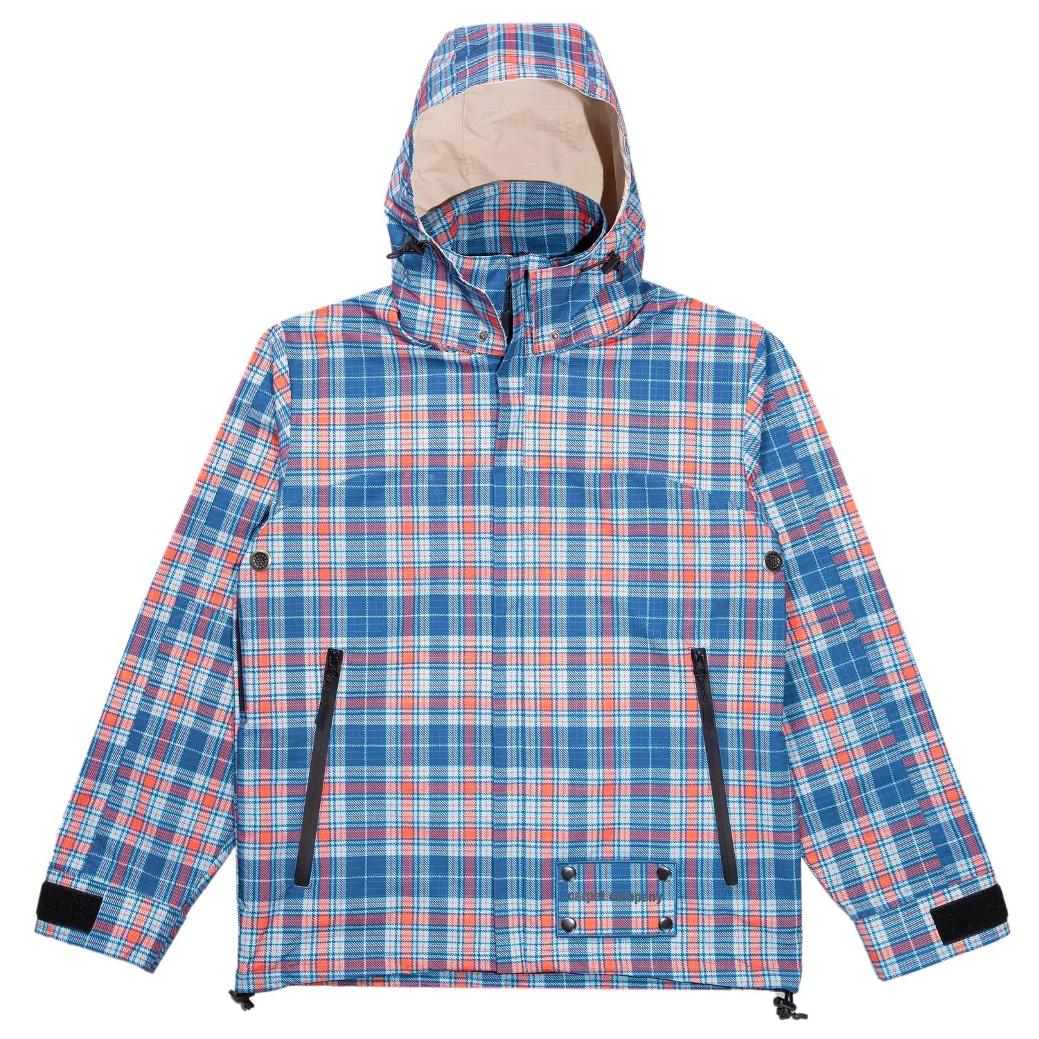 Carpet Company JACKET L Carpet Reversible Plaid Rain Jacket - Plaid