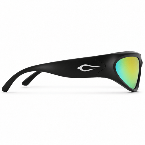 CASSTTE OPTICS SUNGLASSES Cassette Optics Limewire Sunglasses - Black / Iridescent Mirror Lens