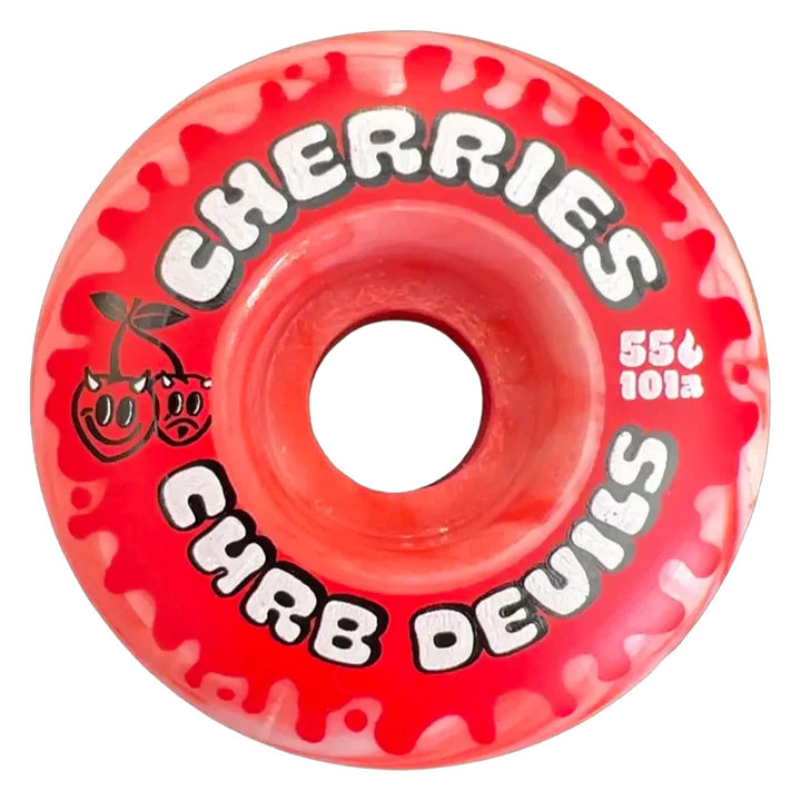 Cherries Red Swirl Curb Devils  55mm - 101a