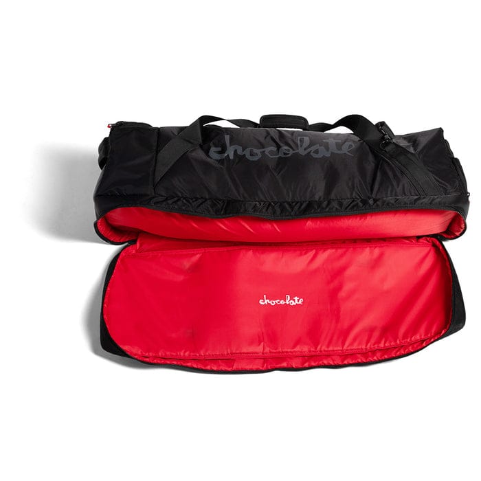 CHOCOLATE BAG Chocolate Travel Duffle Bag - Black Red