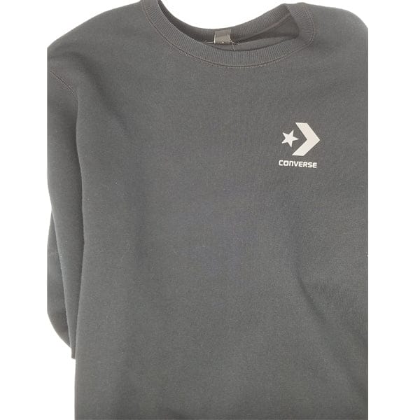 CONVERSE SKATEBOARDING CREWNECK S CONVERSE CHEVRON CREWNECK - BLACK