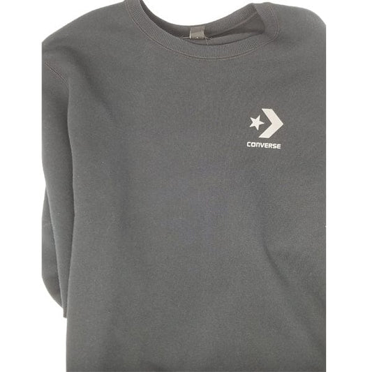 CONVERSE SKATEBOARDING CREWNECK S CONVERSE CHEVRON CREWNECK - BLACK
