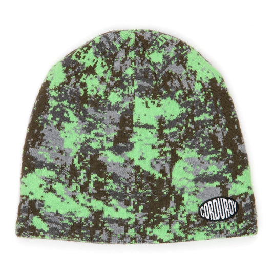 CORDUROY HEADWARE BEANIE Corduroy Wasteland Skully Beanie - Green