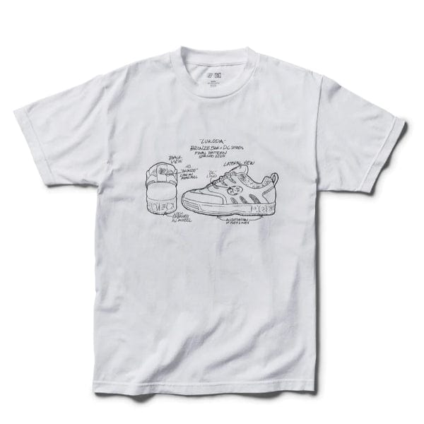 DC SHOES T-SHIRT S DC LUKODA X BRONZE 56K TEE - WHITE