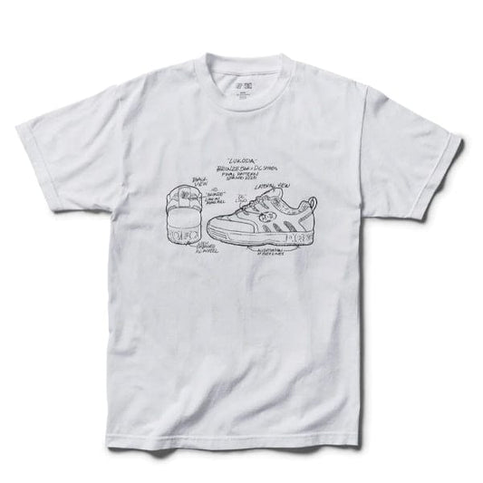 DC SHOES T-SHIRT S DC LUKODA X BRONZE 56K TEE - WHITE