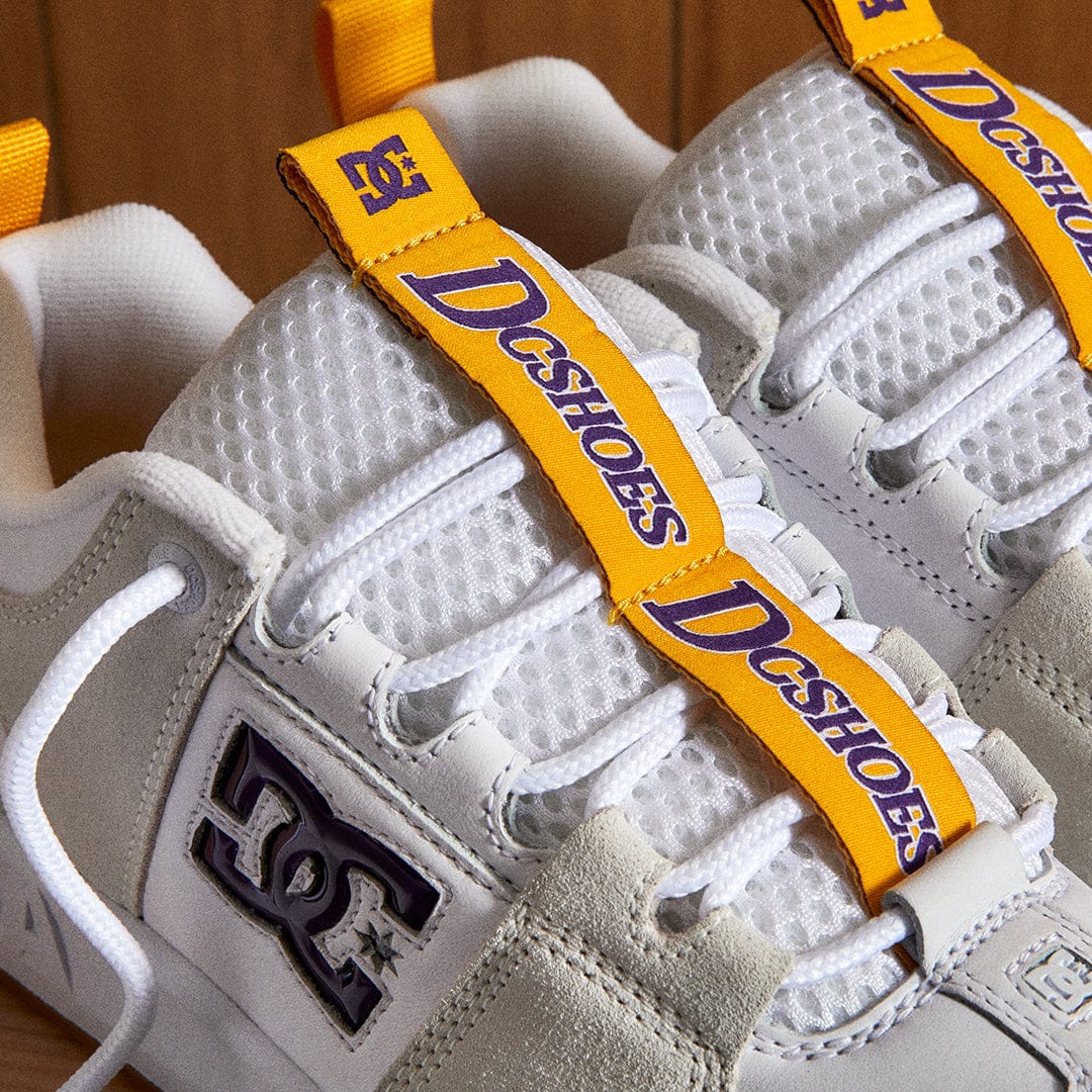 DC SHOES SHOE DC DC Lynx OG - (Lakers) White Yellow