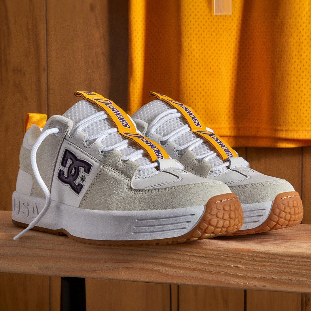 DC SHOES SHOE DC DC Lynx OG - (Lakers) White Yellow