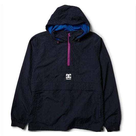 DC SHOES JACKET XL DC MELLOW ANORAK JACKET - (PATERSON) BLACK NAVY PINK