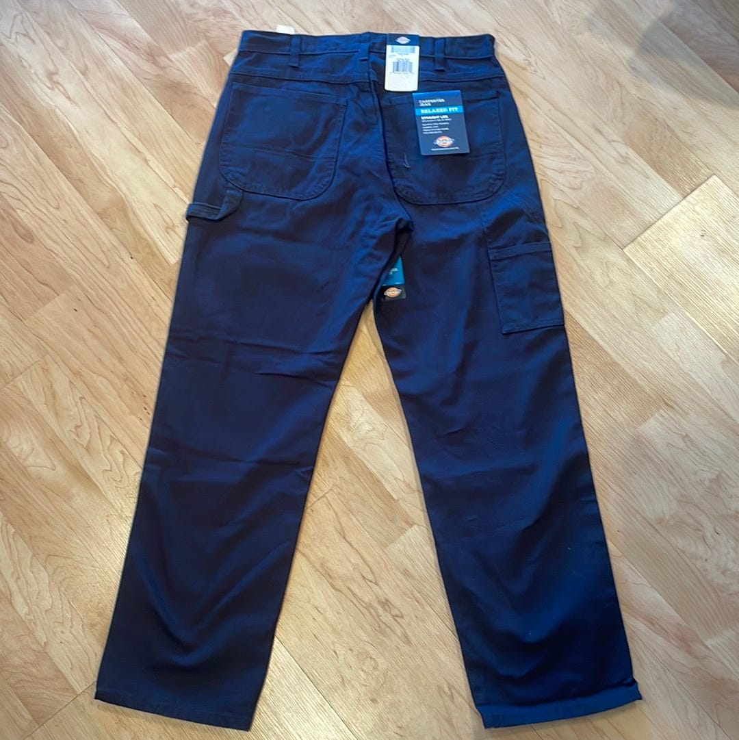 DICKIES PANTS Dickies Relaxed Fit Heavyweight Duck Carpenter Pants - Rinsed Black