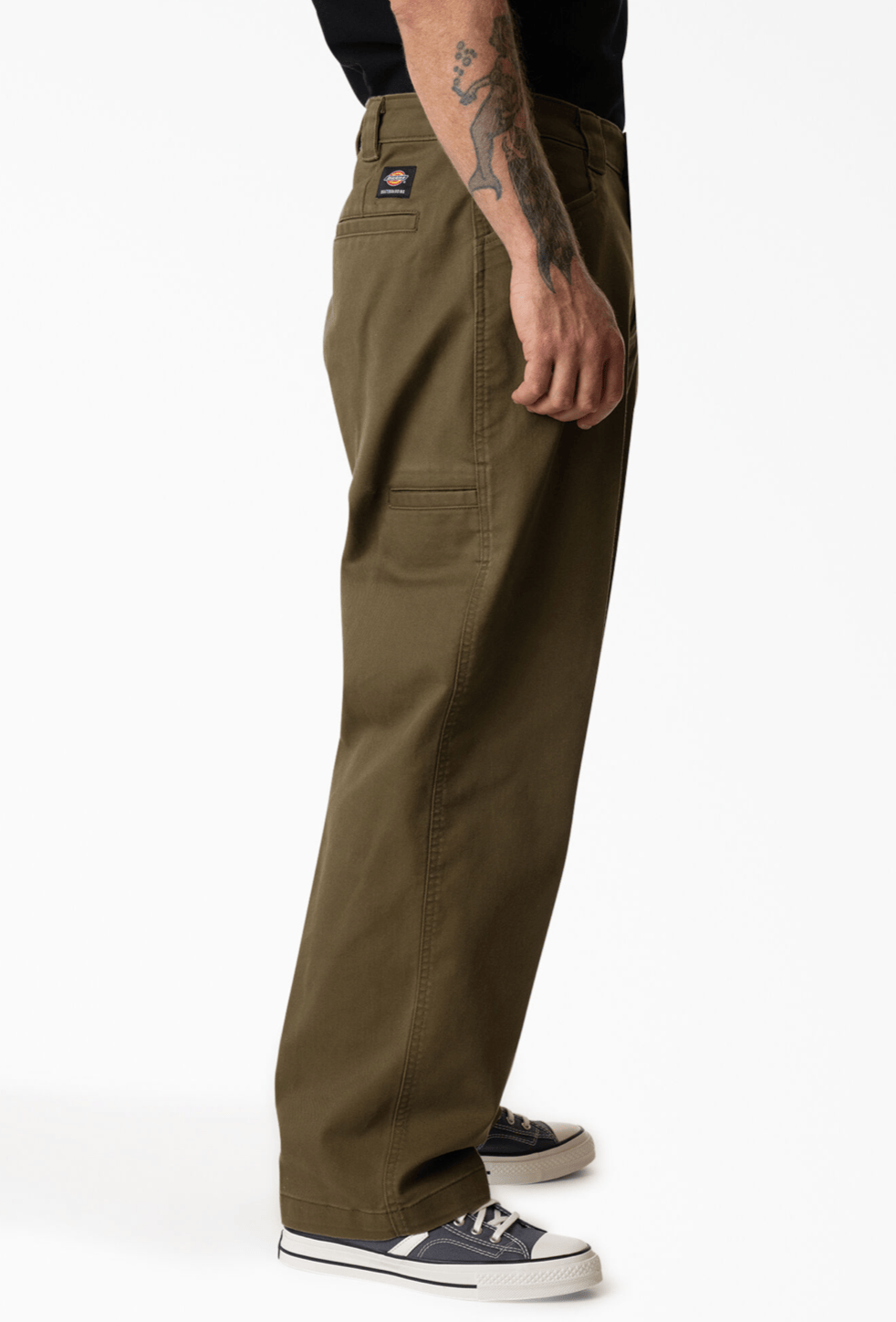 DICKIES PANTS 32 x 32 Dickies Skateboarding Mike Anderson Loose Fit Work Pants - Olive