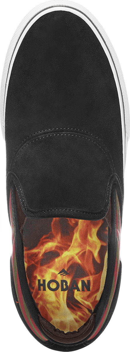 EMERICA SHOE EMERICA Emerica Wino G6 Slip On - (Hoban) Black Olive Red