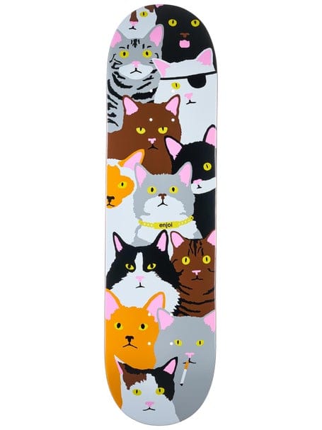 ENJOI SKATEBOARDS DECK 8.25 Enjoi Cat Collage R7 Deck - 8.25