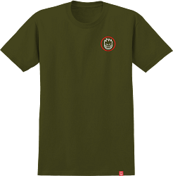 Spitfire Classic Swirl Overlay Tee - Military Green