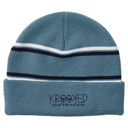 Krooked Eyes Cuff Beanie - Blue