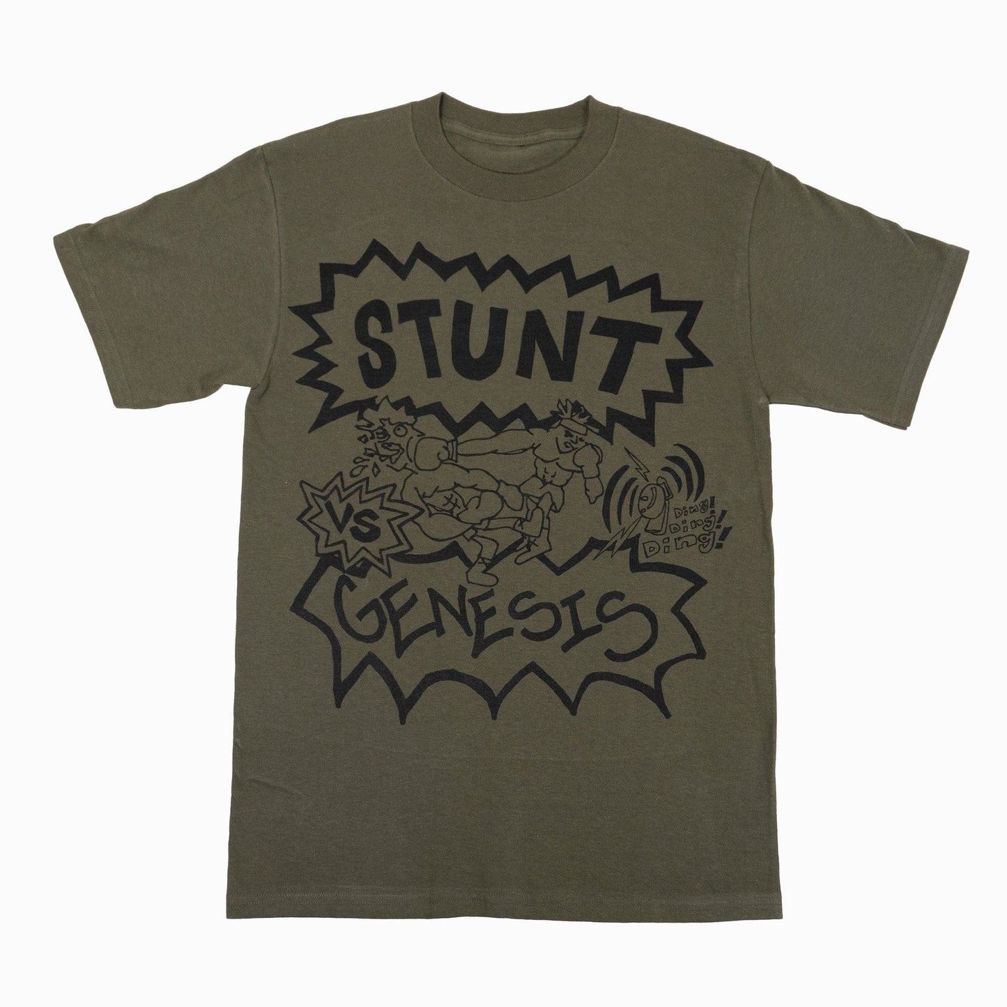 Genesis Video T-SHIRT XL Genesis Video x Stunt365 Knockout Tee - Army Green
