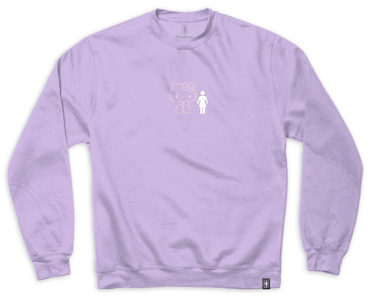 GIRL CREWNECK Girl Hello Kitty Partners Crewneck - Lavender