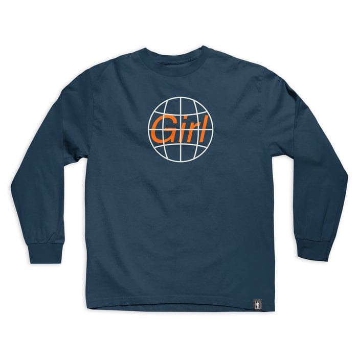 GIRL YOUTH LONGSLEEVE TEE Girl International Youth Longsleeve Tee - Navy