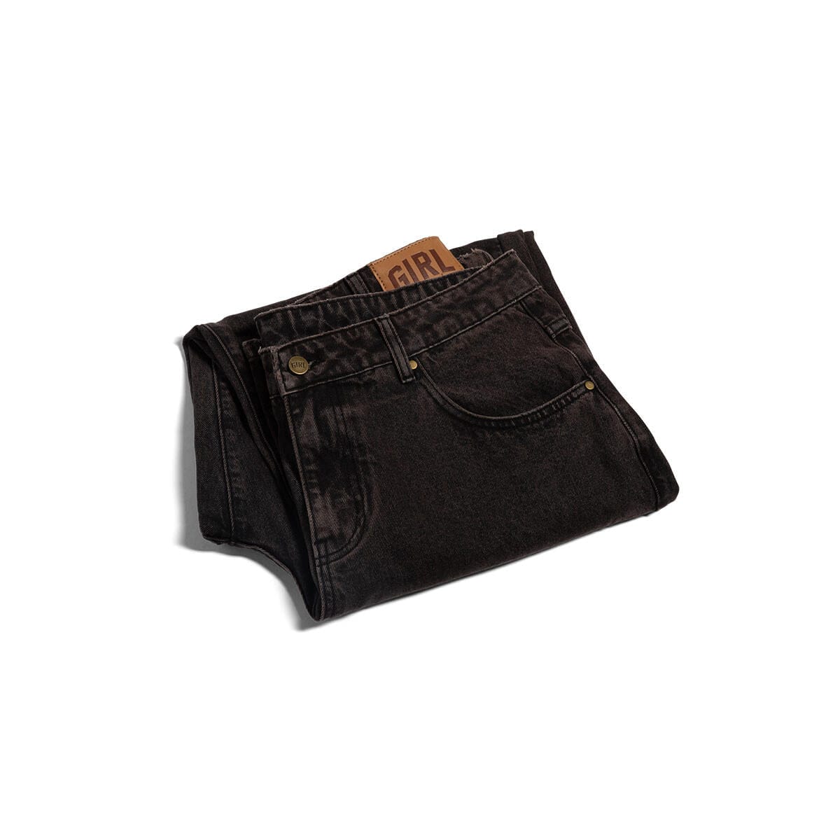GIRL PANTS 34 Girl Jeans - Washed Brown