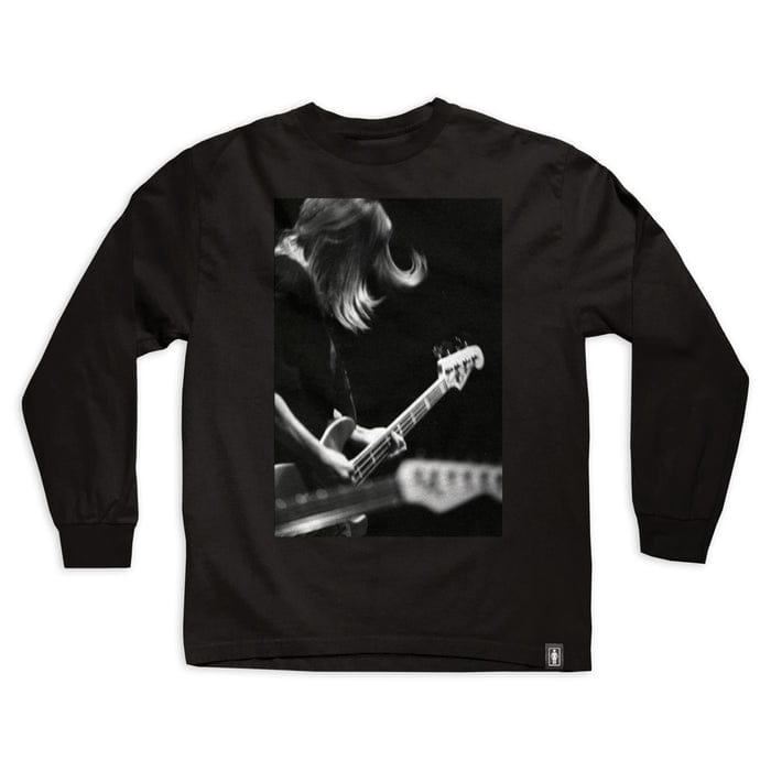 GIRL LONGSLEEVE TEE Girl Spike Jonze Kim Gordon L/S Tee - Black