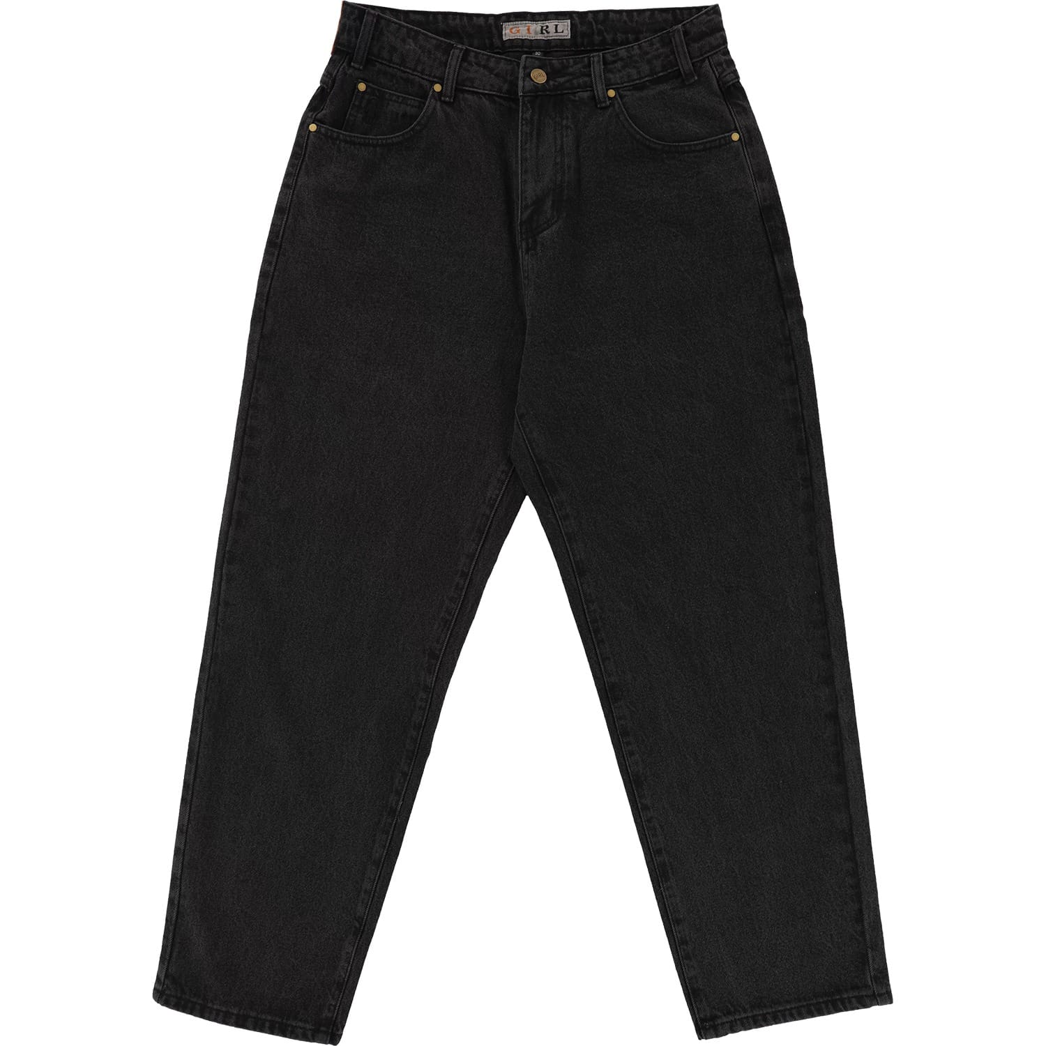 GIRL PANTS Girl Washed Denim - Black
