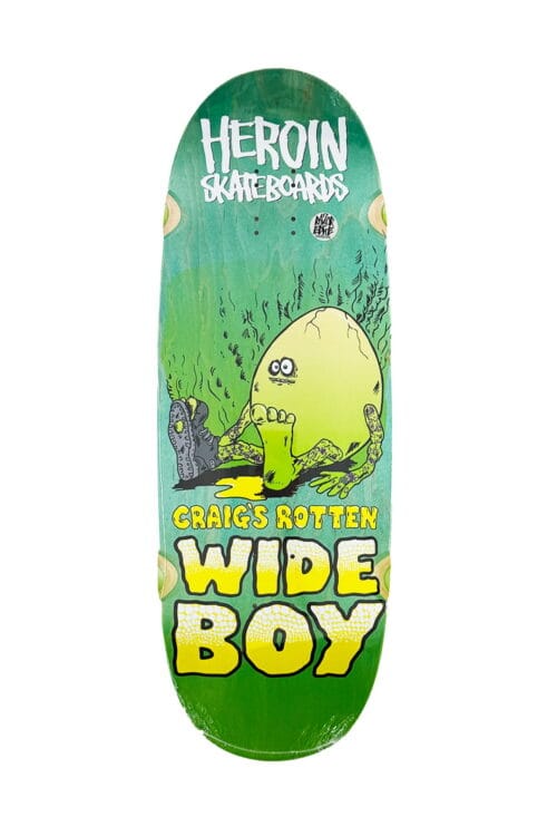HEROIN DECK 10.75 Heroin Rotton Wide Boy Egg Deck - 10.75