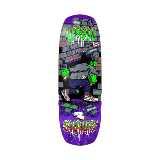 HEROIN DECK 10.5 Heroin Swampy Stomp Shaped Deck - 10.5