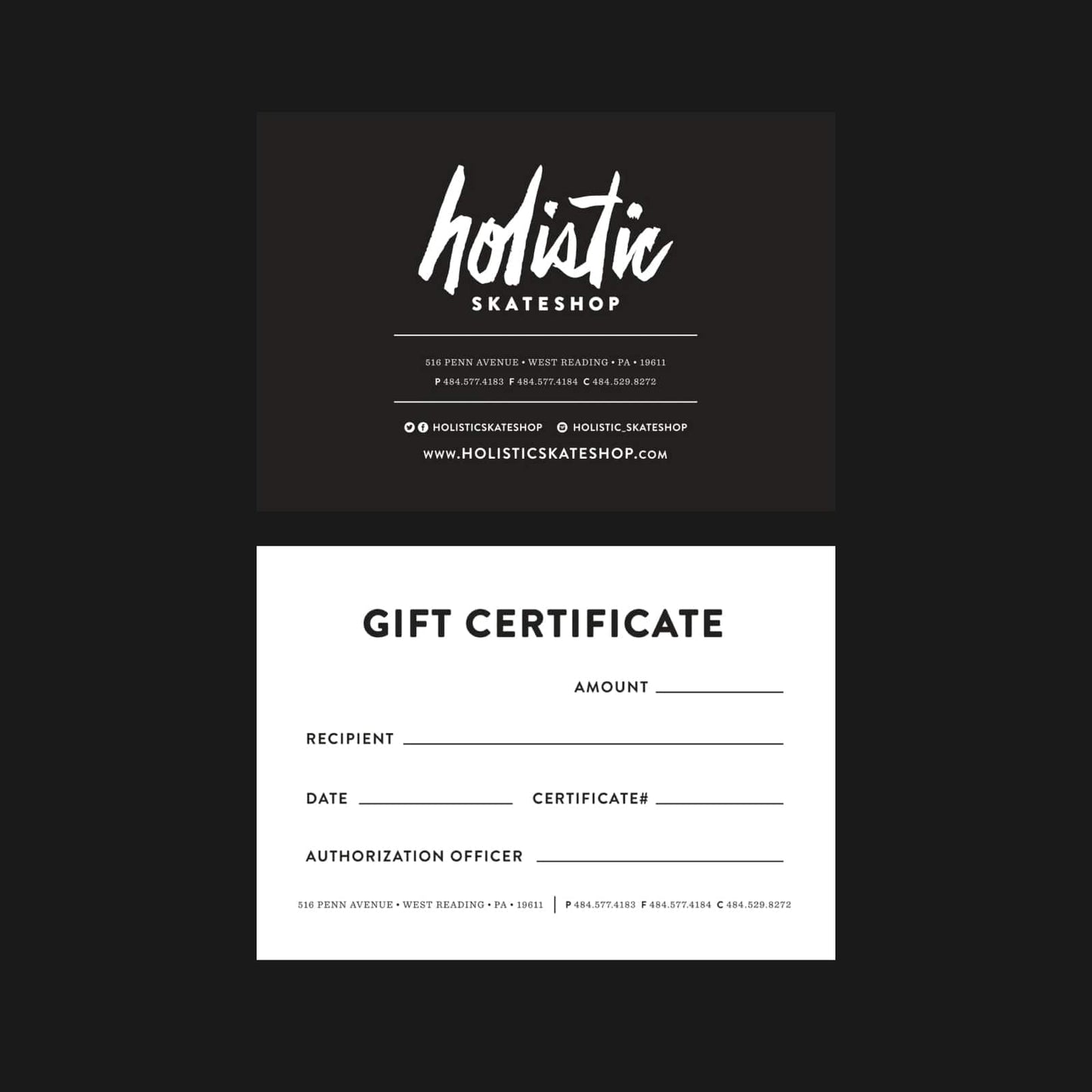 HOLISTIC GIFT CERTIFICATE HOLISTIC GIFT CERTIFICATE