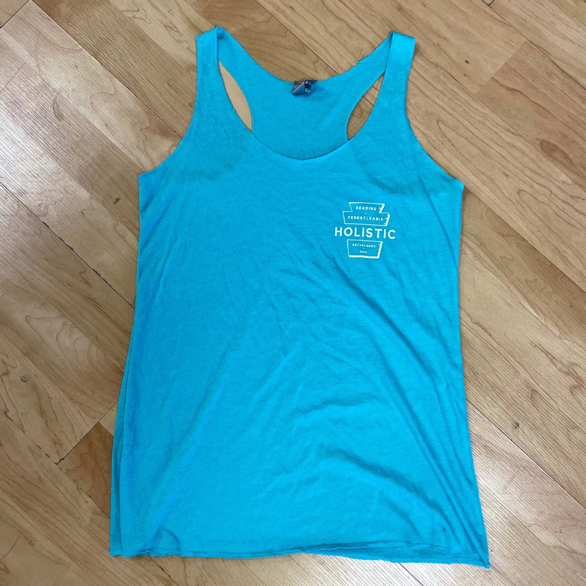 HOLISTIC WOMENS T-SHIRT Holistic Keystone Logo Womens Tank Top - Aqua