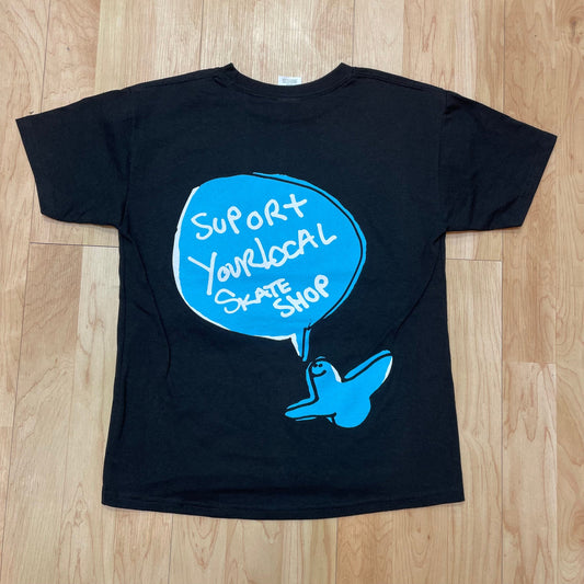 HOLISTIC YOUTH T-SHIRT YXL Holistic Mark Gonzales Shmoo Youth Tee - (Skateshop Day) Black