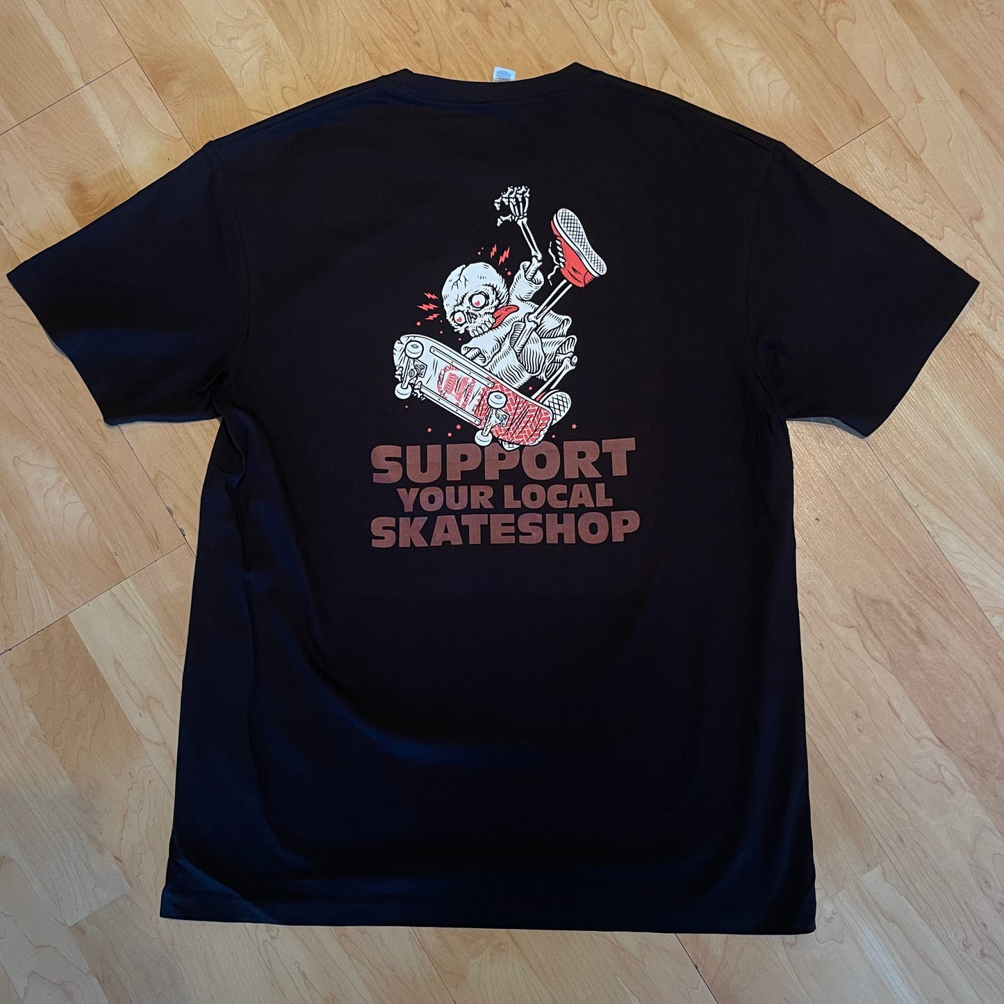 HOLISTIC T-SHIRT Holistic Skateshop Day 2025 Skeleton Tee - Black