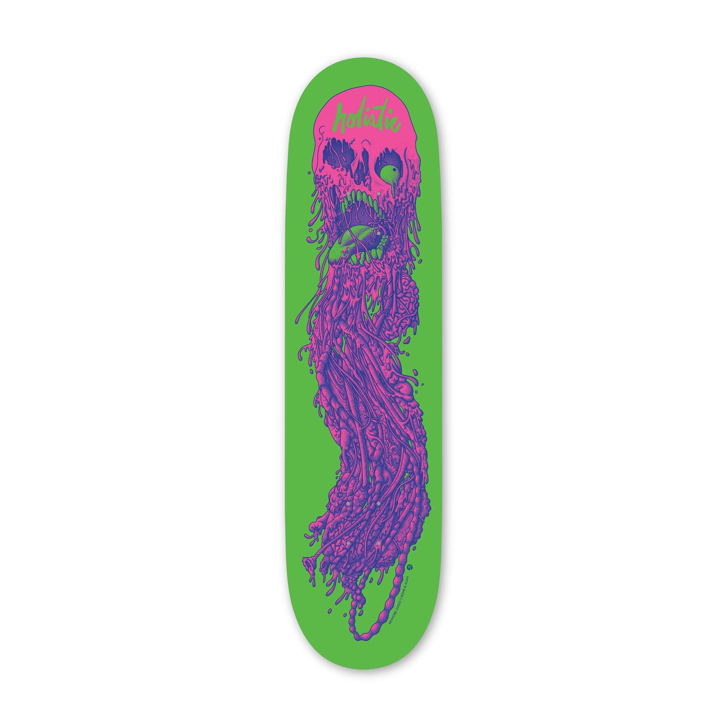 HOLISTIC DECK Holistic Skull Green Deck
