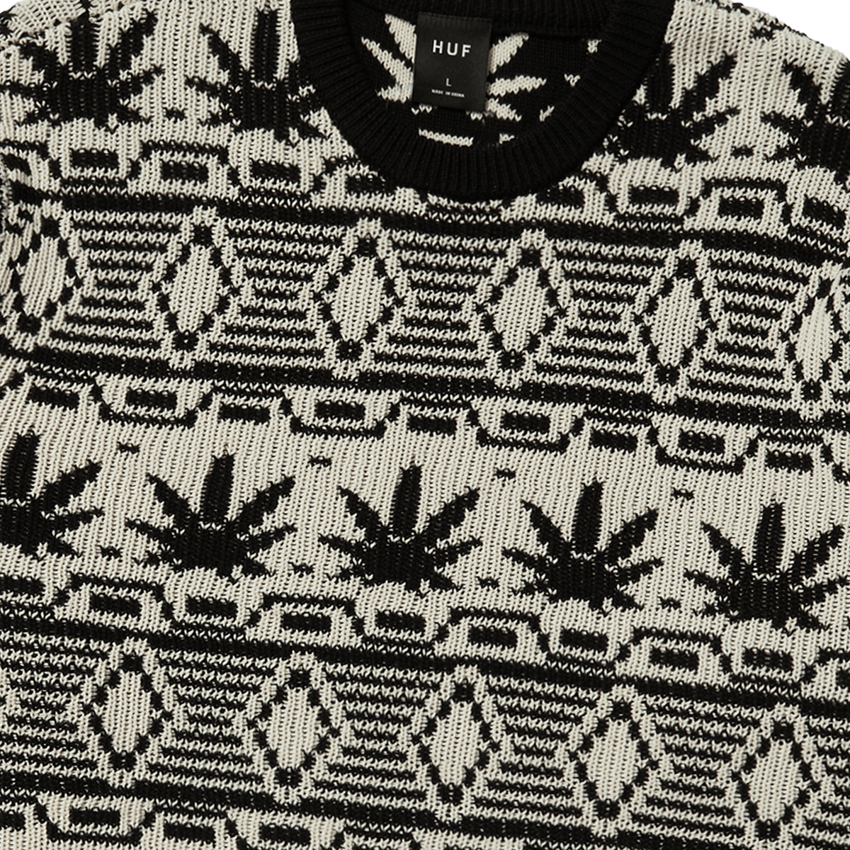 HUF CREWNECK HUF Apres Crewneck Sweater - Natural