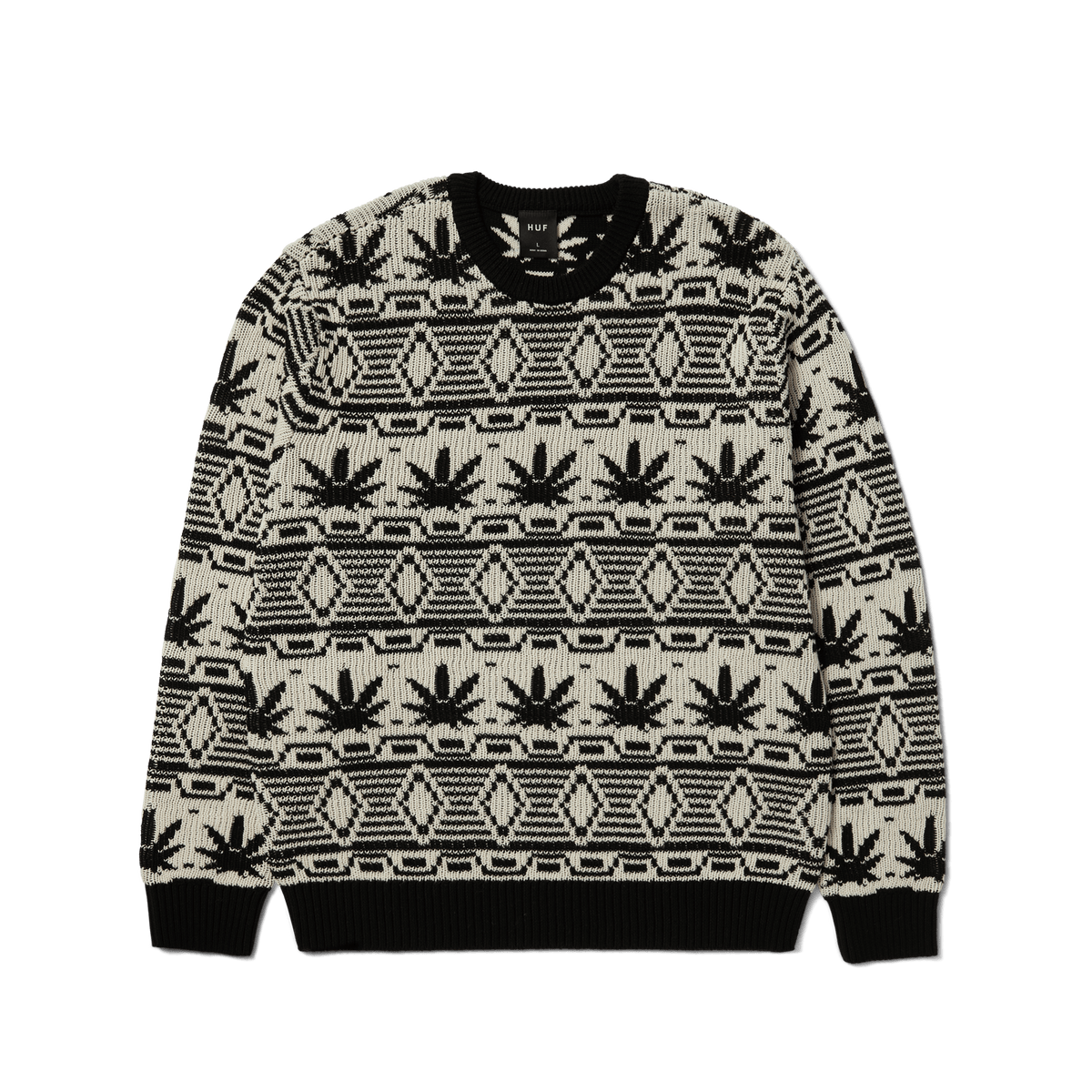 HUF CREWNECK HUF Apres Crewneck Sweater - Natural