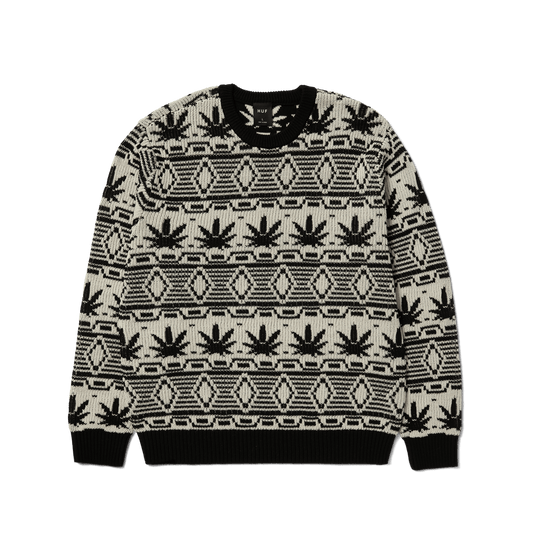 HUF CREWNECK HUF Apres Crewneck Sweater - Natural